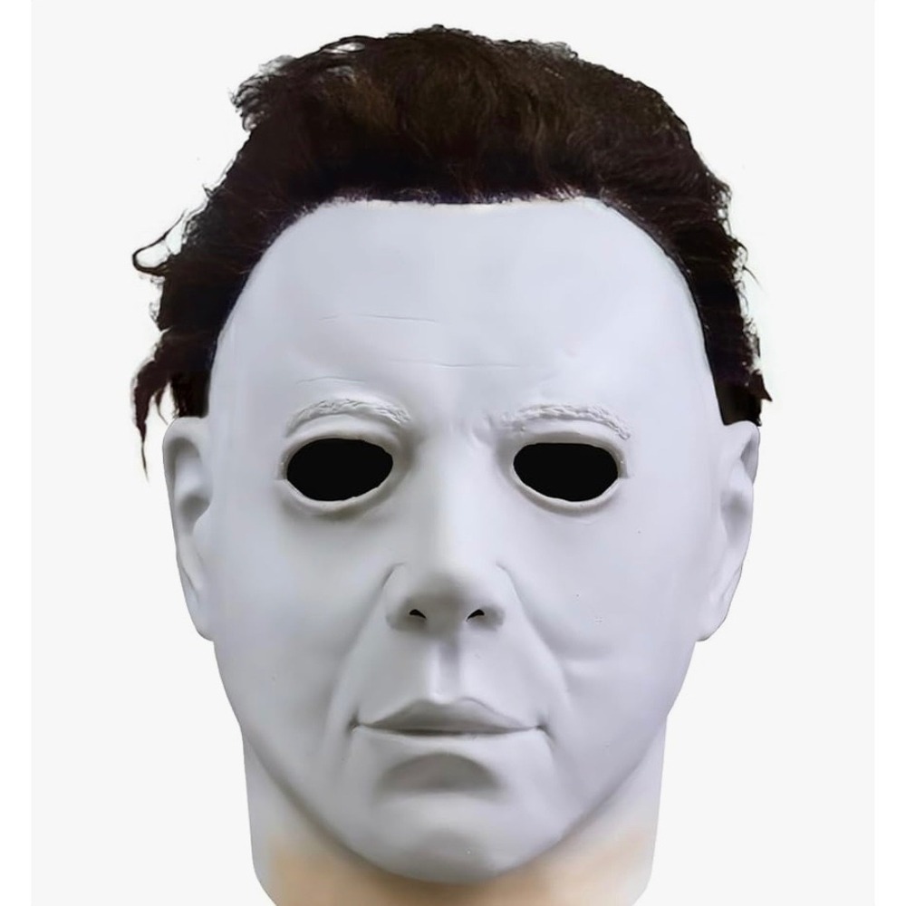 NEW Michael Myers Mask Halloween Costume Realistic Hair One Size Adult